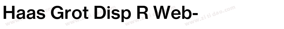 Haas Grot Disp R Web字体转换
